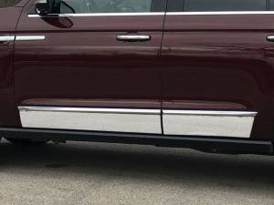 TH58655 Stainless Steel Rocker Panel Trim 4Pc 2018-2024 Lincoln Navigator QAA