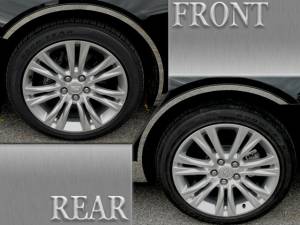 WQ58245 Stainless Steel Wheel Well Accent 4Pc 2018-2019 Cadillac XTS QAA