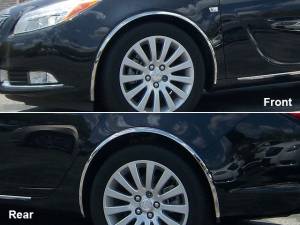 WZ51575 Molded Stainless Steel Wheel Well Fender Trim 4Pc 2011-2013 Buick Regal QAA