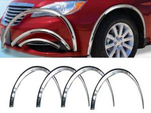 QAA - WZ51780 Molded Stainless Steel Wheel Well Fender Trim 6Pc 2011-2014 Chrysler 200 QAA - Image 1