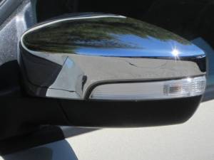 QAA - MC53361 Chrome Plated ABS plastic Mirror Cover 2Pc 2013-2018 Ford C-Max, 2013-2016 Ford Escape, 2012-2016 Ford Focus QAA - Image 1