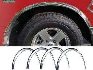 QAA - WZ51936 Molded Stainless Steel Wheel Well Fender Trim 4Pc 2010-2019 Ram Trucks Ram QAA - Image 1