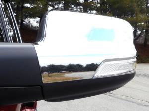 QAA - MC59937 Chrome Plated ABS plastic stick on Mirror Cover 2Pc 2019-2024 Ram Trucks Ram QAA - Image 1