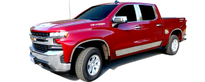 QAA - PP59170 Stainless Steel Pillar Trim 4Pc 2019-2025 Chevrolet Silverado, 2019-2025 GMC Sierra QAA - Image 7