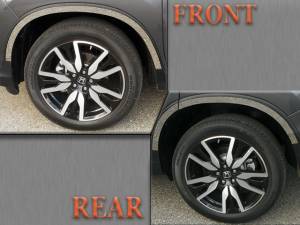 QAA - WQ16260 Stainless Steel Wheel Well Accent 6Pc 2016-2022 Honda Pilot QAA - Image 1