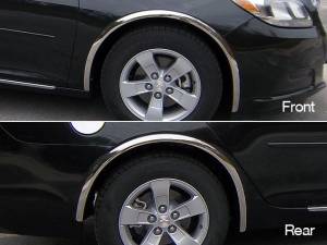 WZ53105 Molded Stainless Steel Wheel Well Fender Trim 4Pc 2013-2015 Chevrolet Malibu QAA