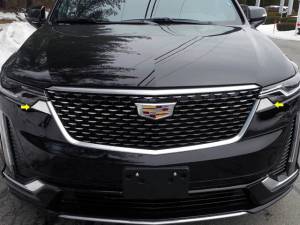 QAA - HL60210 Stainless Steel Headlight Accent 2Pc 2020-2025 Cadillac XT6 QAA - Image 1