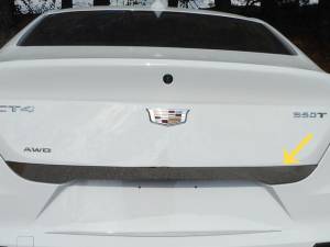 RD60245 Stainless Steel Rear Bumper Accent 1Pc 2020-2024 Cadillac CT4 QAA