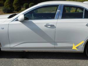 QAA - TH60245 Stainless Steel Rocker Panel Trim 4Pc 2020-2025 Cadillac CT4 QAA - Image 1