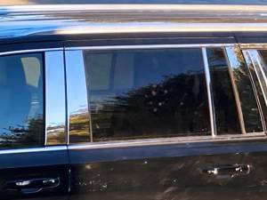 QAA - PP61196 Stainless Steel Pillar Trim 8Pc 2021-2025 Chevrolet Suburban, 2021-2024 GMC Yukon XL QAA - Image 1