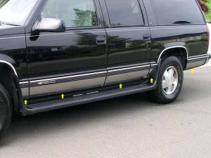 QAA - TH61198 Stainless Steel Rocker Panel Trim 4Pc 2021-2025 Chevrolet Suburban QAA - Image 1