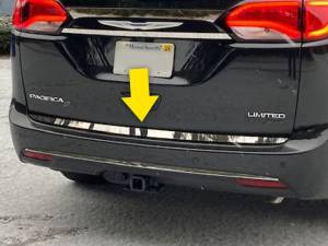 QAA - RD57750 Stainless Steel Rear Bumper Accent 1Pc 2017-2024 Chrysler Pacifica QAA - Image 1