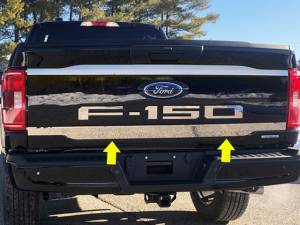 RT61308 Stainless Steel Tailgate Accent 1Pc 2021-2024 Ford F-150 QAA