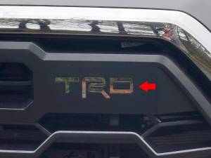 SGR72148 Stainless Steel Graphic/Logo/emblem 3Pc 2022-2024 Toyota Tundra TRD QAA