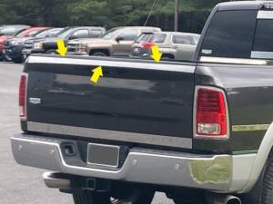 QAA - RTT50936 Stainless Steel Tailgate Accent 1Pc 2010-18 Ram Trucks Ram HD QAA - Image 2