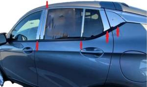 QAA - PP64553 Stainless Steel Pillar Trim 10Pc 2024-2025 Buick Envista QAA - Image 1