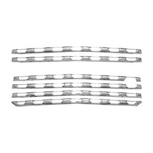 SGC59172 Chrome Plated ABS plastic Grille Overlay 6Pc 2019-2021 Chevrolet Silverado QAA