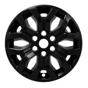 QAA - HUB61310B Black Gloss Plated ABS Plastic Wheel Cover Hub Cap 4Pc 2021-2025 Ford F-150 QAA - Image 1