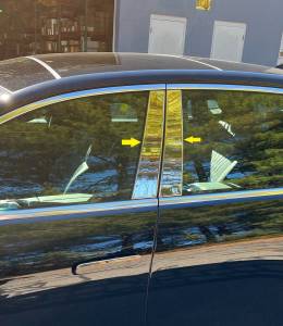 PP73375 Stainless Steel Pillar Trim 4Pc 2023-2025 Genesis G90 QAA