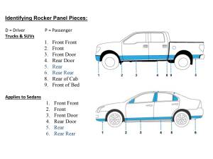 QAA - TH63320 Stainless Steel Rocker Panel Trim 10Pc 2023-2024 Ford F-250 & F-350 Super Duty QAA - Image 4