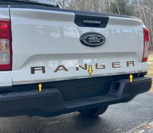 QAA - RT64345 Stainless Steel Tailgate Accent 1Pc 2024-2025 Ford Ranger QAA - Image 2