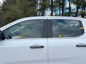 QAA - WS64345 Stainless Steel Window Sill Accent 6Pc 2024-2025 Ford Ranger QAA - Image 2