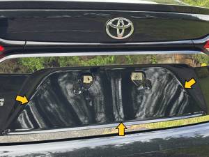 QAA - LP70112 Stainless Steel License Plate Bezel 1Pc 4-door, Sedan 2020-2025 Toyota Corolla QAA - Image 2