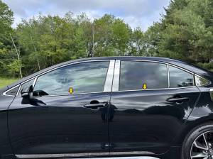 WS70112 Stainless Steel Window Sill Accent 4Pc 4-door, Sedan 2020-2025 Toyota Corolla QAA
