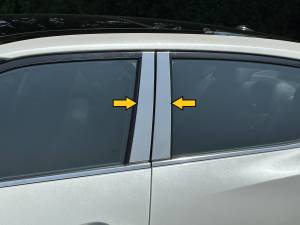 QAA - PP16540 Stainless Steel Pillar Trim 4Pc 2016-2023 Nissan Maxima QAA - Image 2