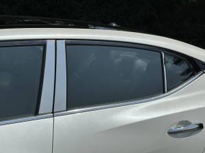 PP16541 Stainless Steel Pillar Trim 6Pc 2016-2023 Nissan Maxima QAA