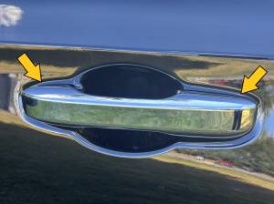 QAA - DH72214 Chrome ABS plastic Door Handle Cover 4Pc Fits Honda Civic, CR-V, HR-V, Acccord QAA - Image 2