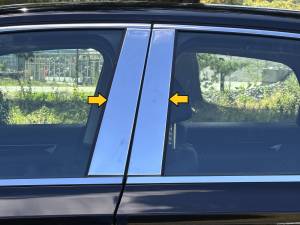 QAA - PP72214 Stainless Steel Pillar Trim 4Pc Fits 2022-2025 Honda Civic QAA - Image 2