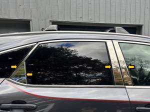 QAA - PP73127 Stainless Steel Pillar Trim 8Pc 2023-2025 Lexus RX350 QAA - Image 2