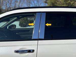 QAA - PP73235 Stainless Steel Pillar Trim 4Pc 2023-2026 Honda CR-V QAA - Image 2