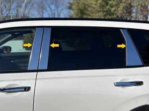 QAA - PP73236 Stainless Steel Pillar Trim 6Pc 2023-2026 Honda CR-V QAA - Image 2