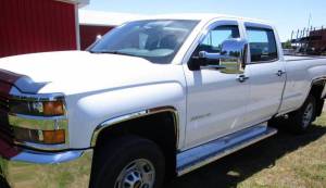 WZ56181 Molded Stainless Steel Wheel Well Fender Trim 4Pc 2016-2019 Chevrolet Silverado QAA