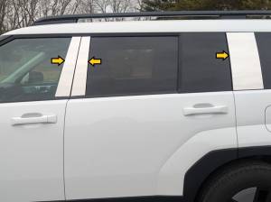 QAA - PP74336 Stainless Steel Pillar Trim 6Pc 2024-2026 Hyundai Santa Fe QAA - Image 2