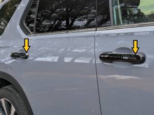 QAA - DH73260B GLOSS BLACK ABS plastic Door Handle Cover 4Pc 2023-2026 Honda Pilot QAA - Image 2