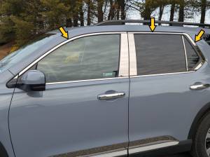 QAA - WP73261 Stainless Steel Window Accent Package 6Pc 2023-2026 Honda Pilot QAA - Image 2