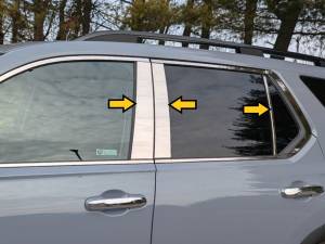 QAA - PP73261 Stainless Steel Pillar Trim 6Pc 2023-2026 Honda Pilot QAA - Image 2