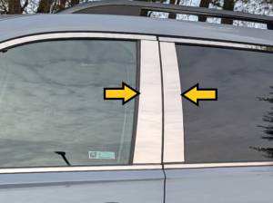 QAA - PP73260 Stainless Steel Pillar Trim 4Pc 2023-2026 Honda Pilot QAA - Image 2