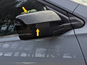 QAA - MC73260B Gloss Black ABS plastic Mirror Cover 2Pc 2023-2026 Honda Pilot QAA - Image 2