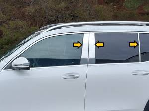 QAA - PP70986 Stainless Steel Pillar Trim 6Pc 2020-2026 Mercedes-Benz GLB QAA - Image 2