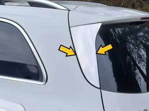 QAA - RW70985 Stainless Steel Rear Window Trim 2Pc 2020-2026 Mercedes GLB QAA - Image 2