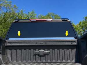 RWB60184 Stainless Steel Rear Window Bottom 1Pc 2020-2025 Chevrolet Silverado HD QAA