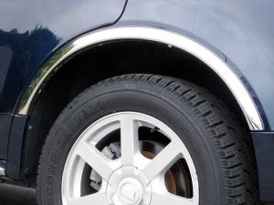 WZ46260 Molded Stainless Steel Wheel Well Fender Trim 4Pc 2004-2009 Cadillac SRX QAA