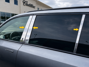 QAA - PP66211 Stainless Steel Pillar Trim 6Pc 2026-2027 Cadillac Vistiq QAA - Image 2