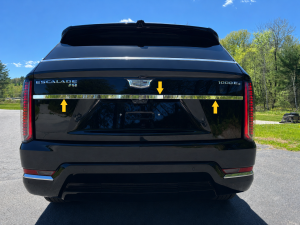 QAA - LB65230 Stainless Steel License Plate Bar Accent 1Pc 2025-2026 Cadillac Escalade IQ & IQL QAA - Image 2