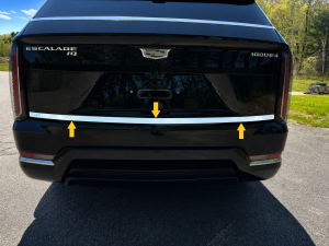 QAA - RT65230 Stainless Steel Tailgate Accent 1Pc 2025-2026 Cadillac Escalade IQ & IQL QAA - Image 2