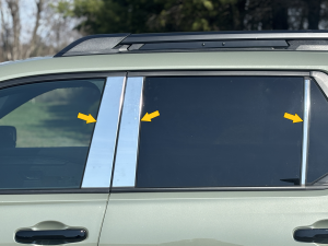 QAA - PP76221 Stainless Steel Pillar Trim 6Pc 2026 Honda Passport QAA - Image 2